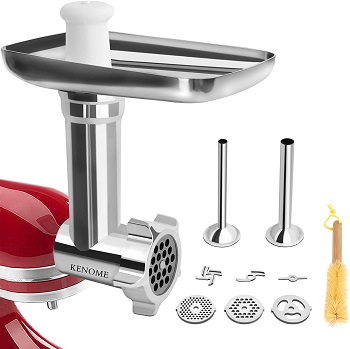 Kenome Metal Food Grinder Attachment for KitchenAid Stand Mixers