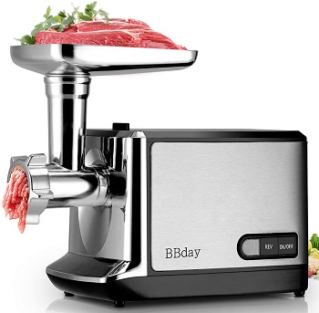 Electric Meat Grinder, Stainless Steel Meat Slicer