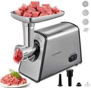 Lovimela Meat Grinder Electric, Stainless Steel